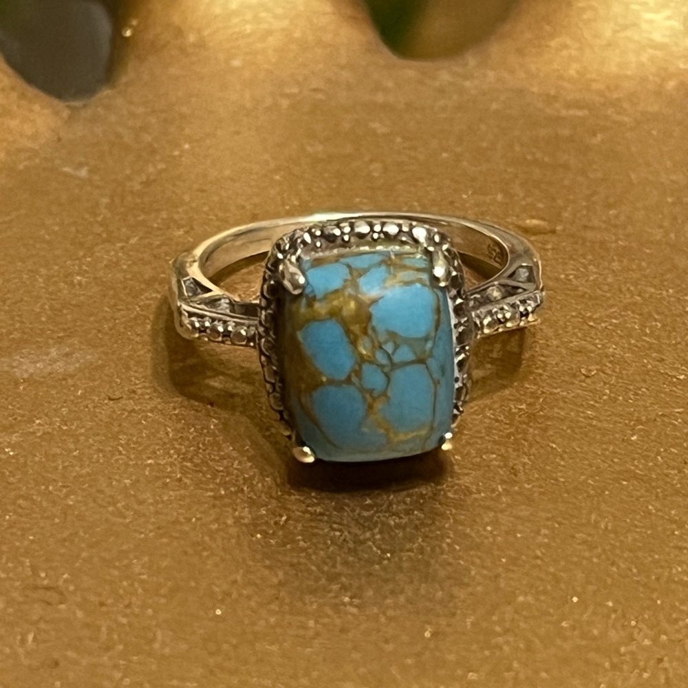 Sterling STS Jewelry Co. Turquoise Ring - Picture 2 of 12